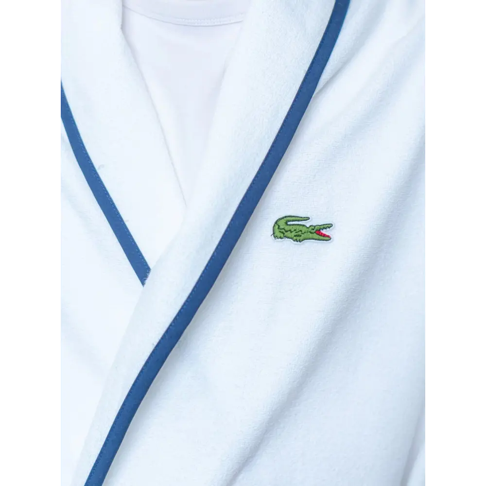 Фото 4 Халат с шалью Lacoste Super Boy Blanc XXL цвет белый Фото 4 Халат с шалью Lacoste Super Boy Blanc XXL цвет белый