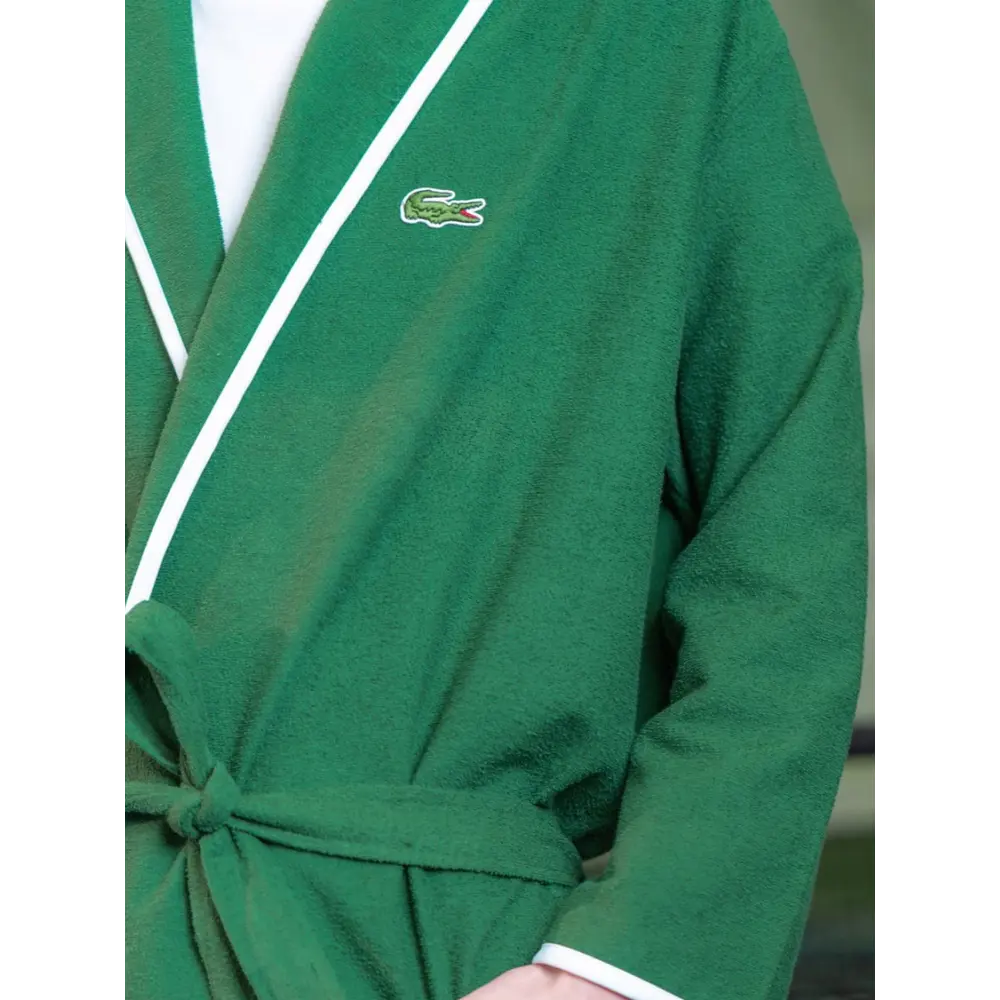 Фото 6 Халат с шалью Lacoste Super Boy Emerald L/XL цвет зеленый Фото 6 Халат с шалью Lacoste Super Boy Emerald L/XL цвет зеленый