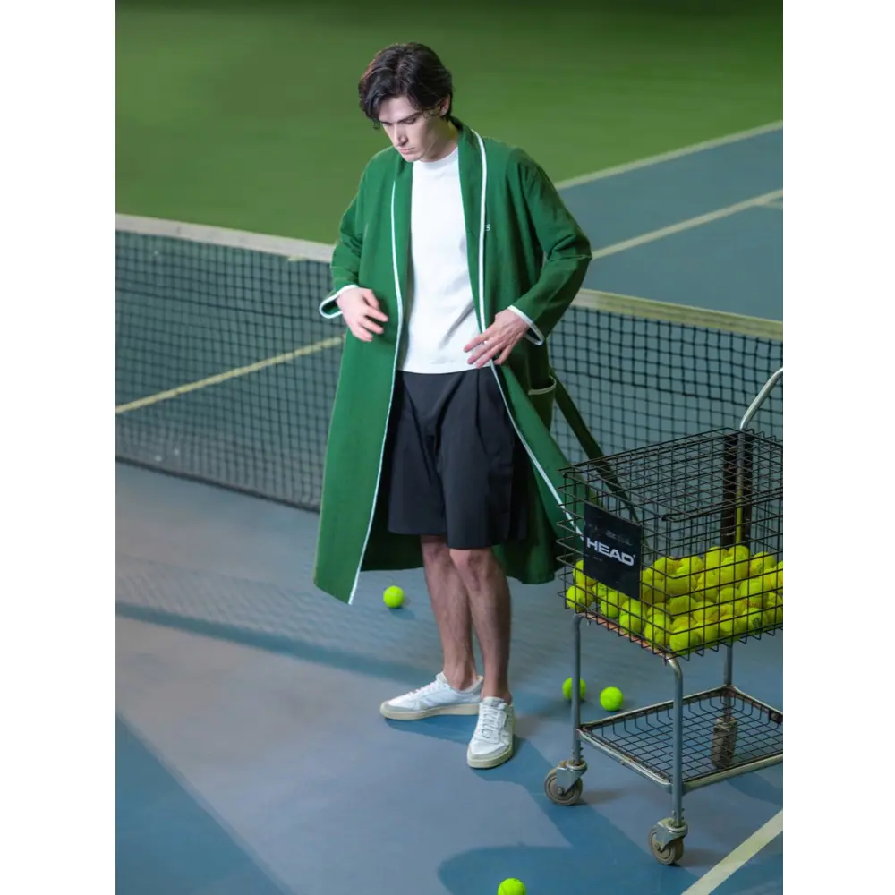 Фото 3 Халат с шалью Lacoste Super Boy Emerald XXL цвет зеленый Фото 3 Халат с шалью Lacoste Super Boy Emerald XXL цвет зеленый