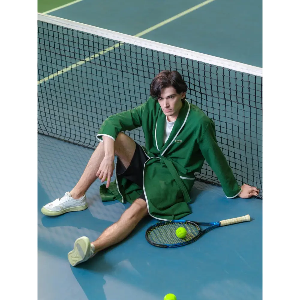 Фото 9 Халат с шалью Lacoste Super Boy Emerald XXL цвет зеленый Фото 9 Халат с шалью Lacoste Super Boy Emerald XXL цвет зеленый