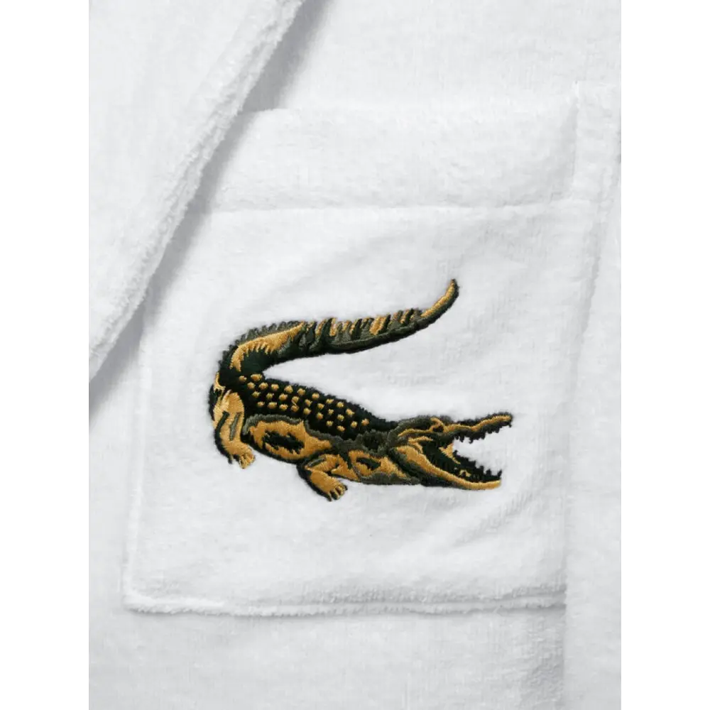 Фото 5 Халат с шалью Lacoste Rene Blanc M цвет Белый Фото 5 Халат с шалью Lacoste Rene Blanc M цвет Белый