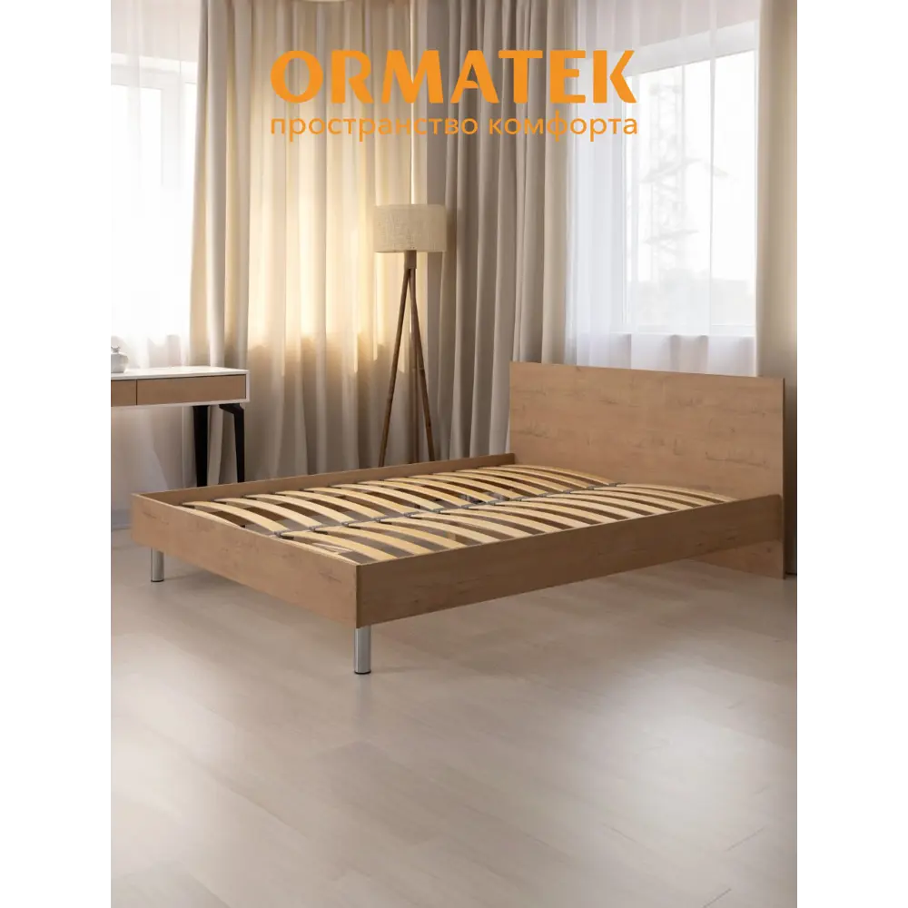 Фото 11 Кровать Орматек Linea 147х80х203 см ЛДСП цвет светло-коричневый Фото 11 Кровать Орматек Linea 147х80х203 см ЛДСП цвет светло-коричневый