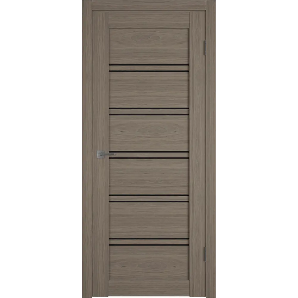 Фото Комплект межкомнатной двери VFD Atum pro x28 остеклённая 200x70см Шпон цвет Brun oak (black gloss) с коробом и наличниками Фото Комплект межкомнатной двери VFD Atum pro x28 остеклённая 200x70см Шпон цвет Brun oak (black gloss) с коробом и наличниками