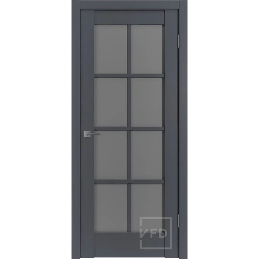 Фото Комплект межкомнатной двери VFD Emalex er1 остеклённая 200x90см Шпон цвет Onyx (Dark cloud) с коробом и наличниками Фото Комплект межкомнатной двери VFD Emalex er1 остеклённая 200x90см Шпон цвет Onyx (Dark cloud) с коробом и наличниками