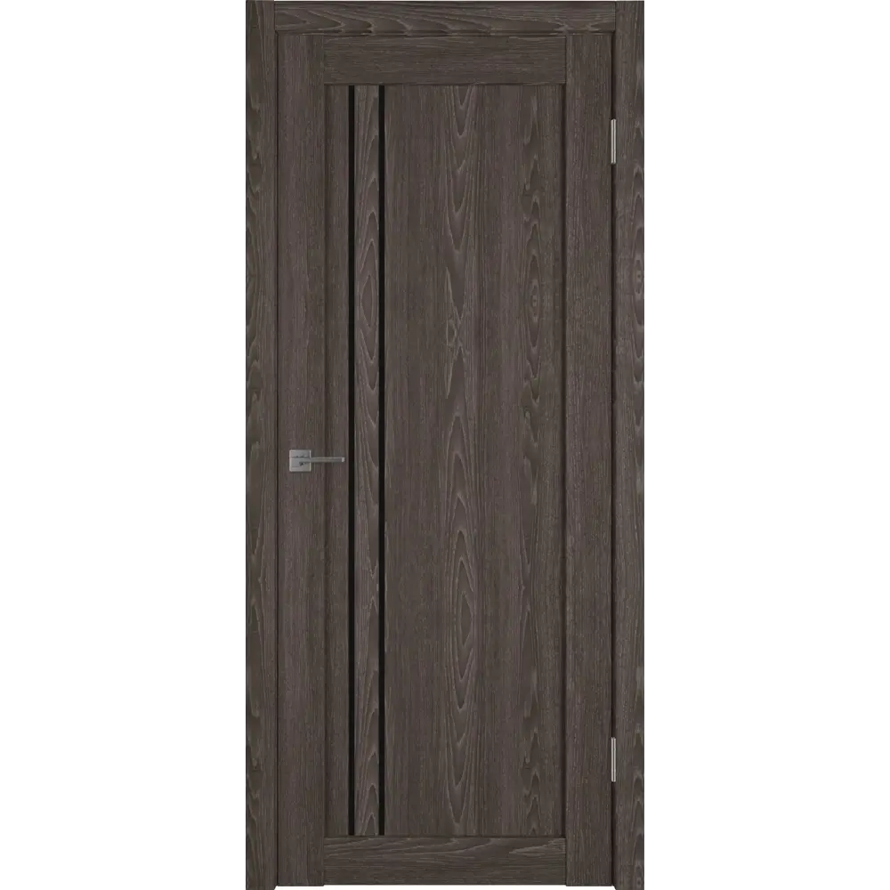 Фото Комплект межкомнатной двери VFD Atum pro x33 остеклённая 200x60см Шпон цвет Solid stratum (black gloss) с коробом и наличниками Фото Комплект межкомнатной двери VFD Atum pro x33 остеклённая 200x60см Шпон цвет Solid stratum (black gloss) с коробом и наличниками