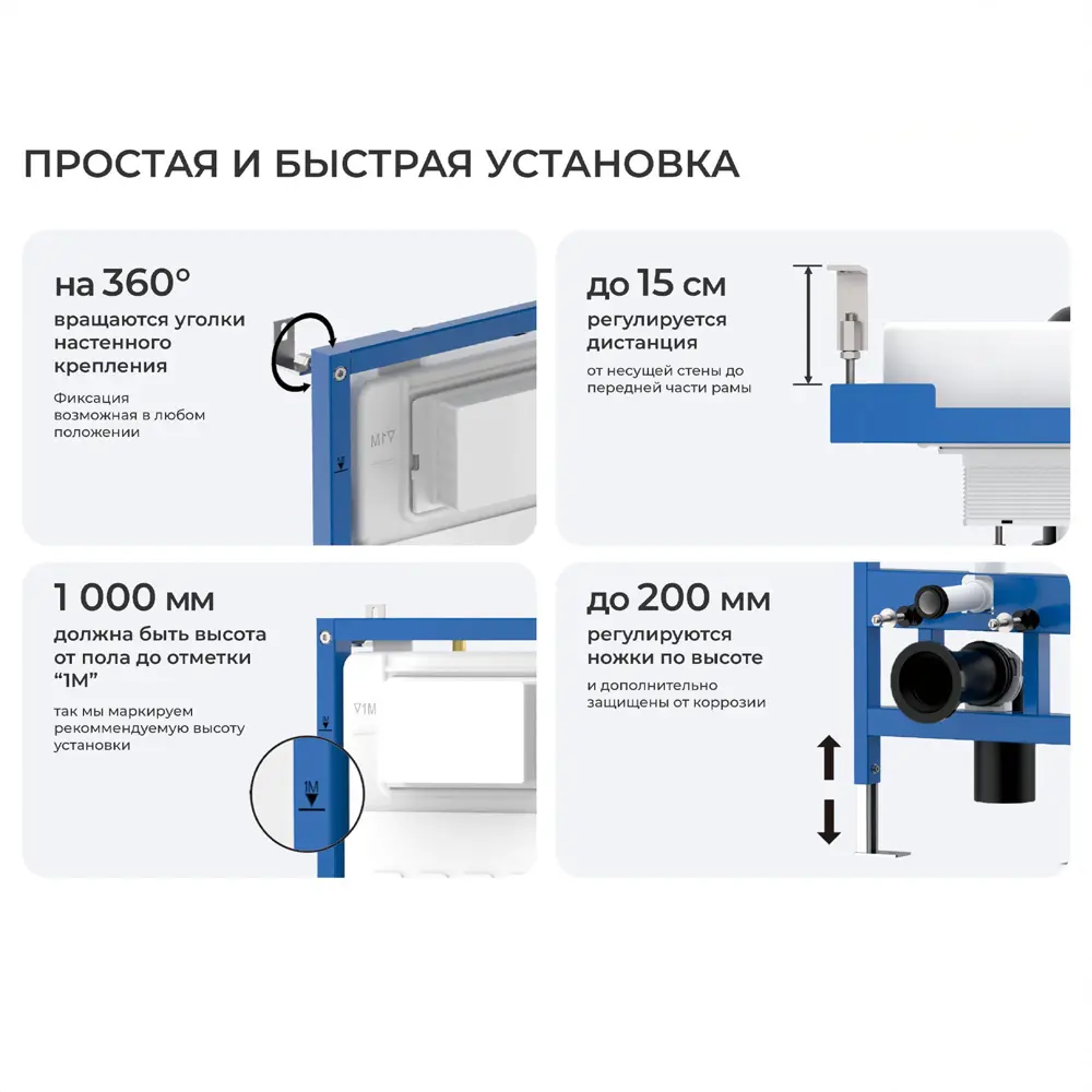 Фото 8 Комплект инсталляция с унитазом Iberica blanca IB001.TLA.231.211 цвет белый Фото 8 Комплект инсталляция с унитазом Iberica blanca IB001.TLA.231.211 цвет белый