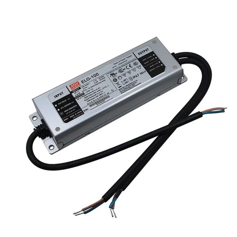 Фото Блок питания влагозащищенный Mean Well Elg-100-c1050da-3y для светодиодной ленты 110-220 В 99 Вт IP67 Фото Блок питания влагозащищенный Mean Well Elg-100-c1050da-3y для светодиодной ленты 110-220 В 99 Вт IP67