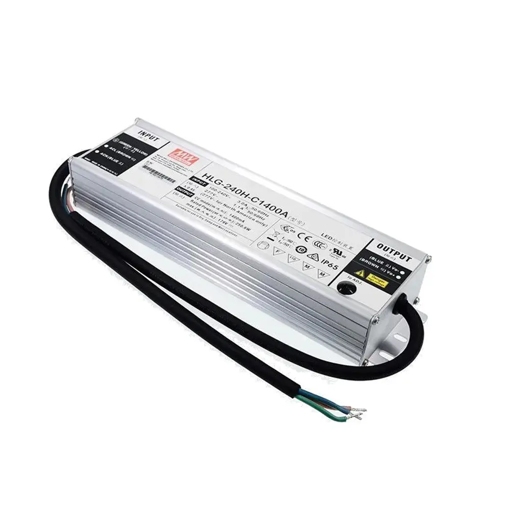 Фото Блок питания влагозащищенный Mean Well Hlg-240h-c2100a для светодиодной ленты 110-220 В 249 Вт IP65 Фото Блок питания влагозащищенный Mean Well Hlg-240h-c2100a для светодиодной ленты 110-220 В 249 Вт IP65
