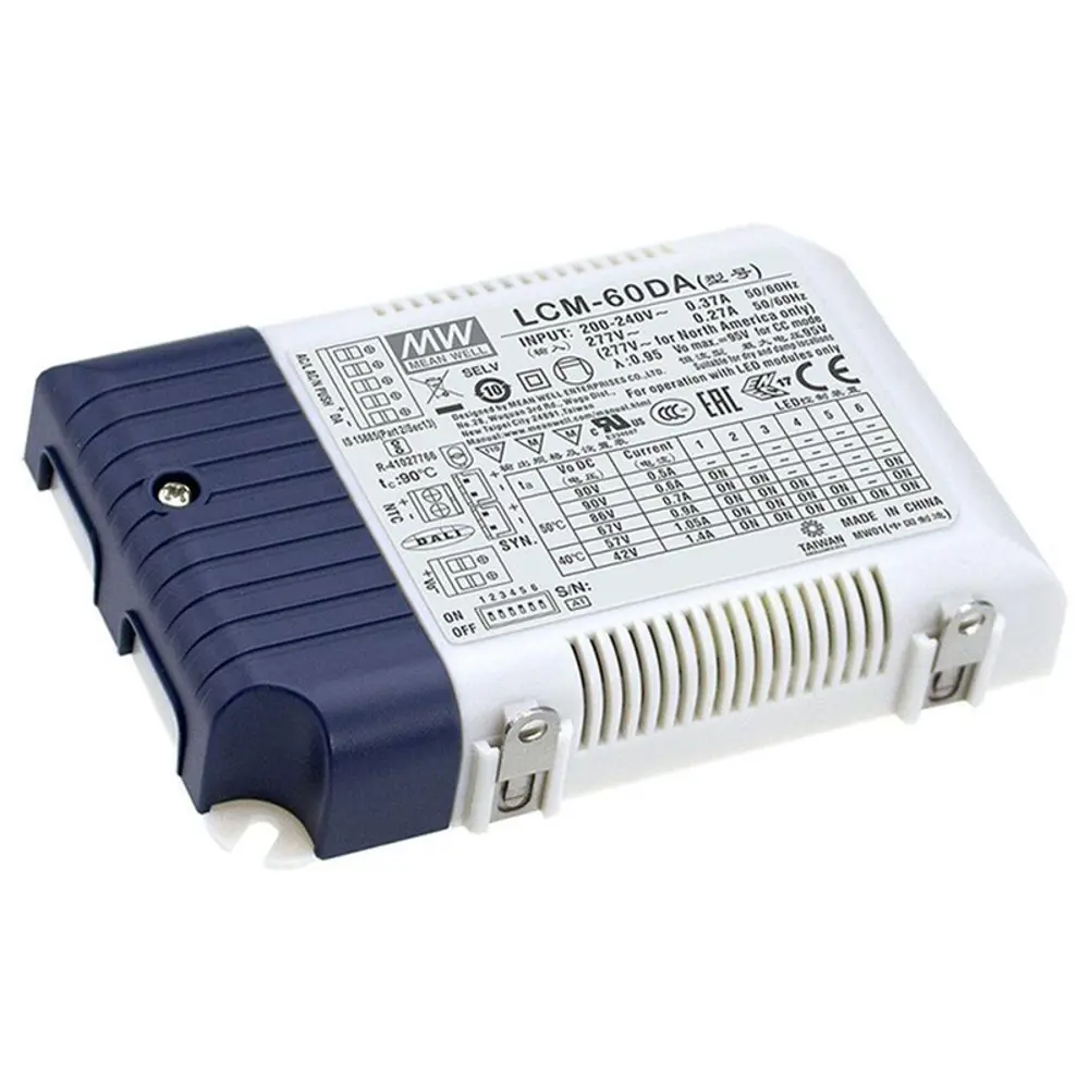 Фото Блок питания Mean Well Lcm-60da для светодиодной ленты 180-260 В 60 Вт IP00 Фото Блок питания Mean Well Lcm-60da для светодиодной ленты 180-260 В 60 Вт IP00