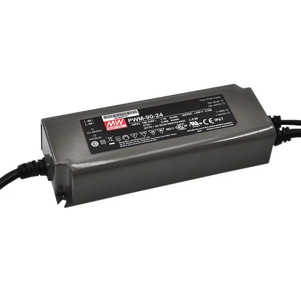 Фото Блок питания влагозащищенный Mean Well Pwm-90-24da2 для светодиодной ленты 110-220 В 90 Вт IP67 Фото Блок питания влагозащищенный Mean Well Pwm-90-24da2 для светодиодной ленты 110-220 В 90 Вт IP67
