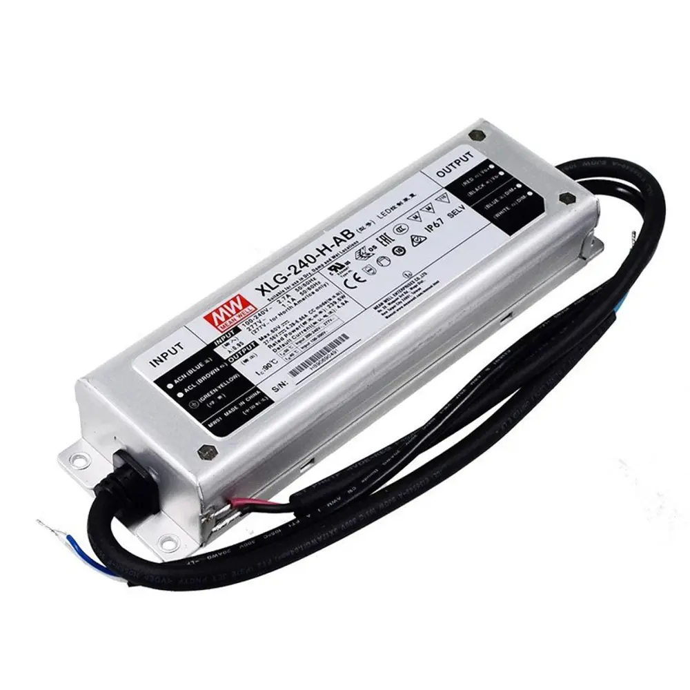 Фото Блок питания влагозащищенный Mean Well Xlg-240-h-ab для светодиодной ленты 110-220 В 239 Вт IP67 Фото Блок питания влагозащищенный Mean Well Xlg-240-h-ab для светодиодной ленты 110-220 В 239 Вт IP67