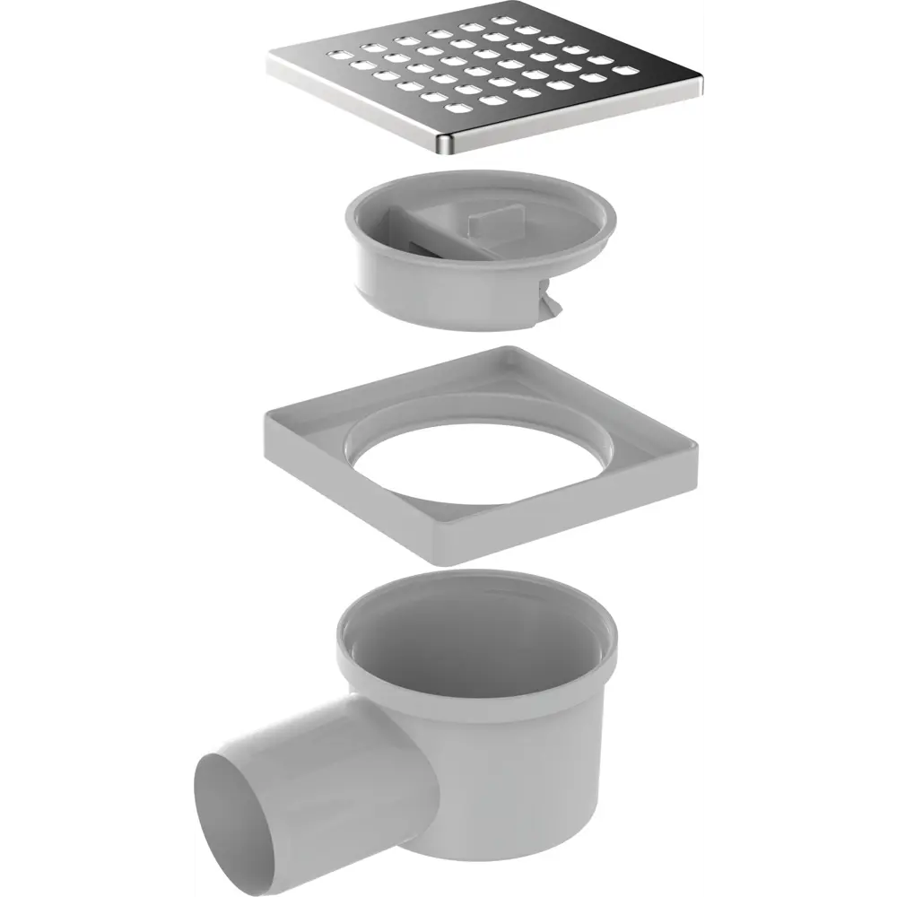 Фото 5 Душевой трап горизонтальный Aquant комбинированный затвор 100x100 мм ST2210-48-MR Фото 5 Душевой трап горизонтальный Aquant комбинированный затвор 100x100 мм ST2210-48-MR