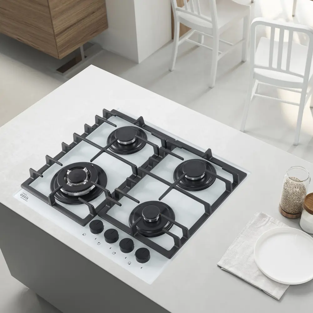 Фото 8 Газовая варочная панель Making oasis everywhere P-SDW 58 см 4 конфорки цвет белый Фото 8 Газовая варочная панель Making oasis everywhere P-SDW 58 см 4 конфорки цвет белый