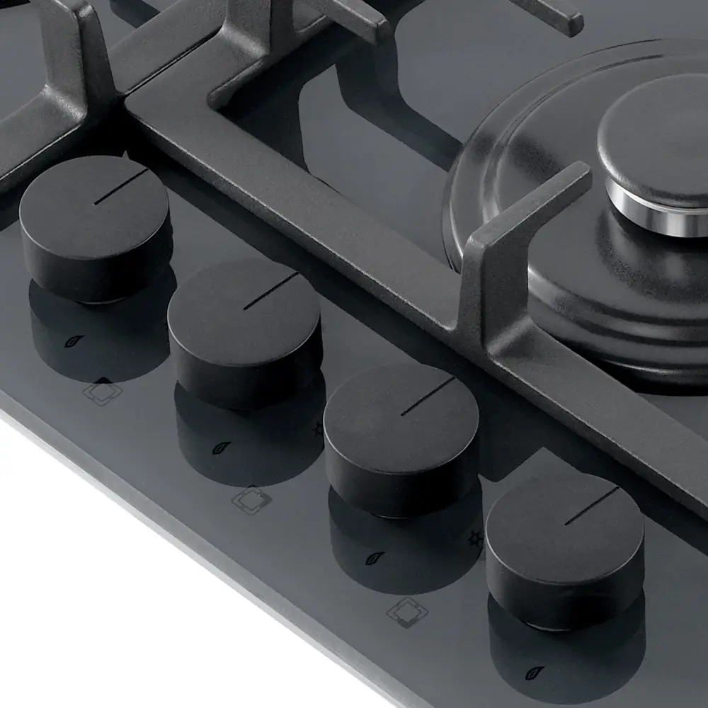 Фото 4 Газовая варочная панель Making oasis everywhere P-BSG 58 см 4 конфорки цвет темно-серый