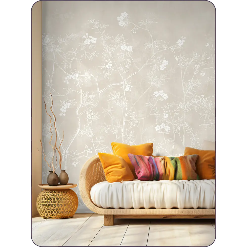 Фото 3 Фотообои флизелиновые Bartonwall 600x270 см Цветы Растения M217-B Фото 3 Фотообои флизелиновые Bartonwall 600x270 см Цветы Растения M217-B