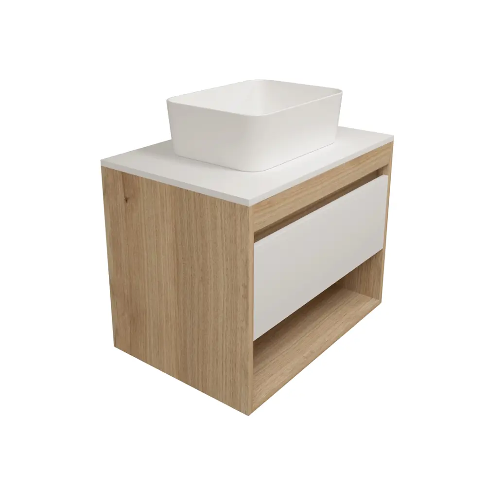 Фото 6 Тумба под раковину подвесная Teymi F15063 65см цвет ritta 65 дуб/белый+helmi mini 40, с раковиной Фото 6 Тумба под раковину подвесная Teymi F15063 65см цвет ritta 65 дуб/белый+helmi mini 40, с раковиной