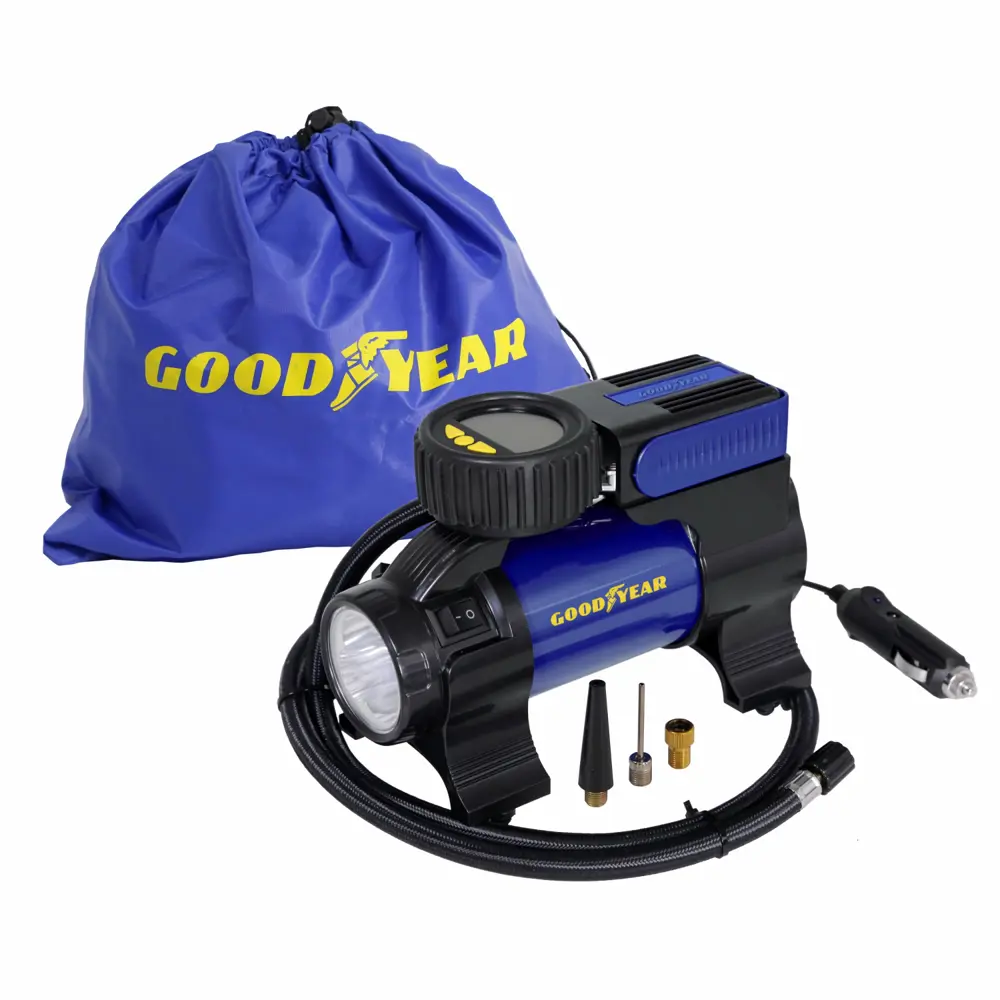 Фото 9 Компрессор автомобильный Goodyear GY000117, 35 л/мин Фото 9 Компрессор автомобильный Goodyear GY000117, 35 л/мин