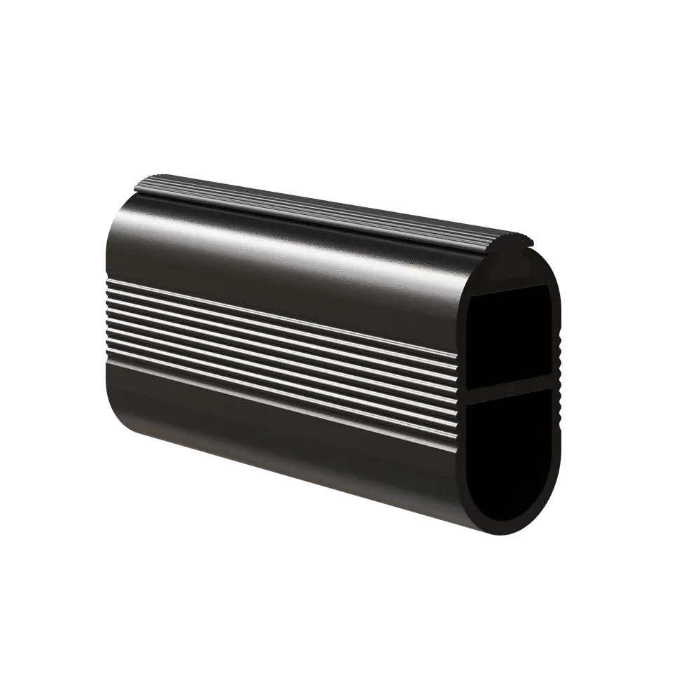 Фото Штанга для шкафа Avira King с уплотнителем 100 см цвет черный Фото Штанга для шкафа Avira King с уплотнителем 100 см цвет черный