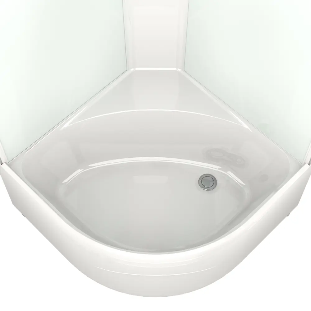 Фото 5 Душевая кабина Domani-Spa Delight Slim 110 high DS01DS110HWCl10 100x100x218 см гидромассаж 1/4 круга высокий поддон, белые стенки, прозрачное стекло Фото 5 Душевая кабина Domani-Spa Delight Slim 110 high DS01DS110HWCl10 100x100x218 см гидромассаж 1/4 круга высокий поддон, белые стенки, прозрачное стекло