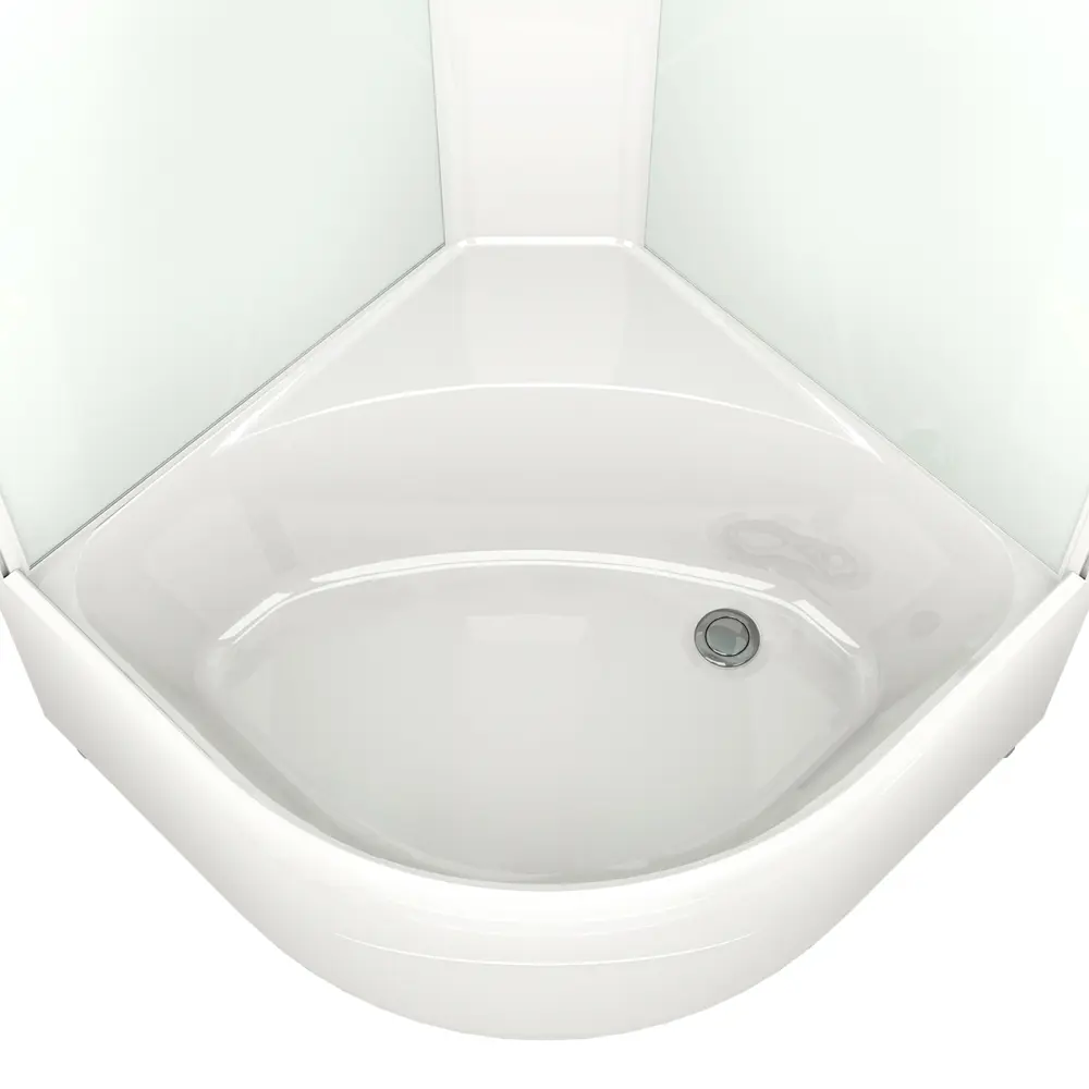 Фото 6 Душевая кабина Domani-Spa Delight Slim 110 high DS01DS110HWM10 100x100x218 см гидромассаж 1/4 круга высокий поддон, белые стенки Фото 6 Душевая кабина Domani-Spa Delight Slim 110 high DS01DS110HWM10 100x100x218 см гидромассаж 1/4 круга высокий поддон, белые стенки