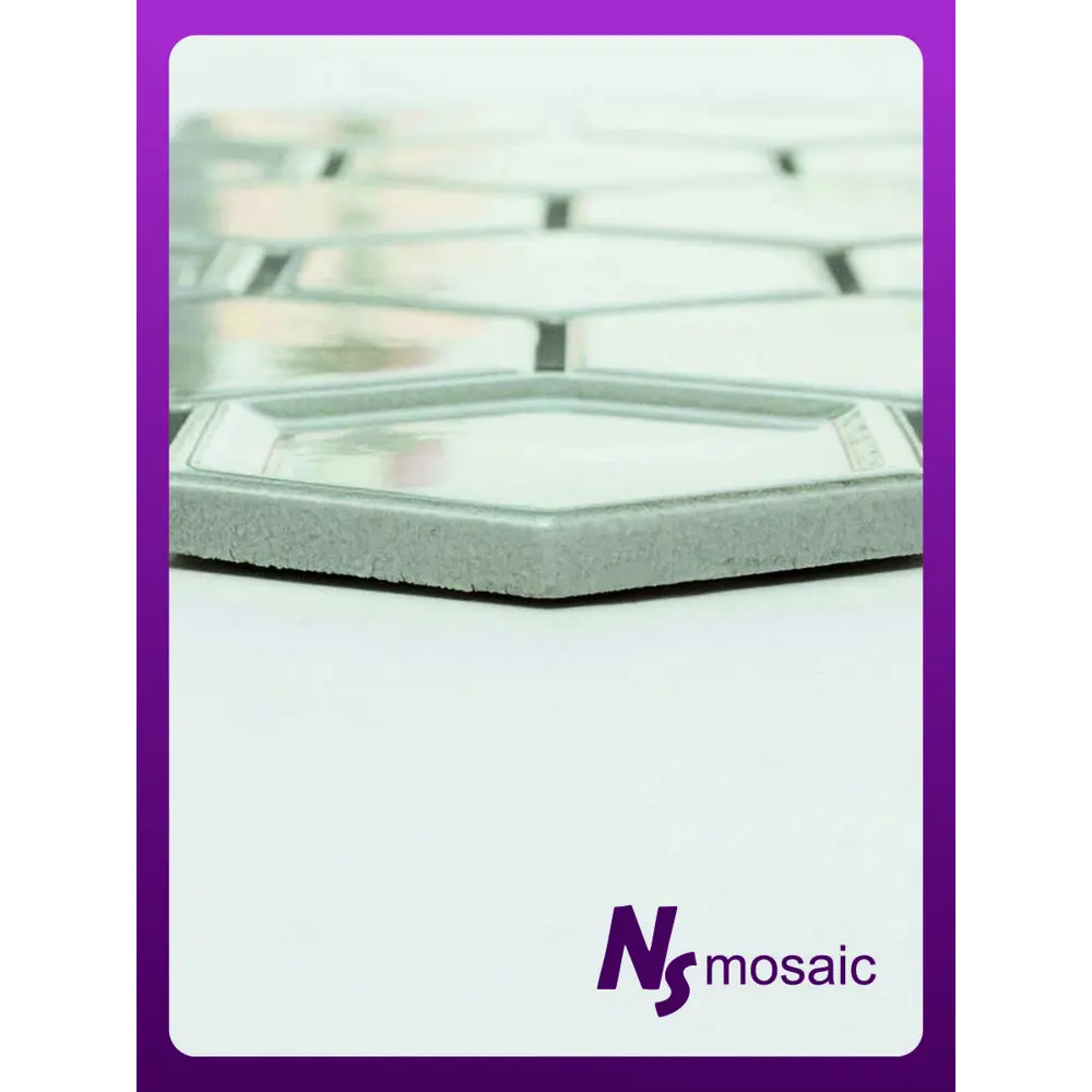 Фото 4 Декоративная мозаика Nsmosaic P-504 NS08PL0149nsk 28.1x32.5см цвет Серый/серебристый Фото 4 Декоративная мозаика Nsmosaic P-504 NS08PL0149nsk 28.1x32.5см цвет Серый/серебристый