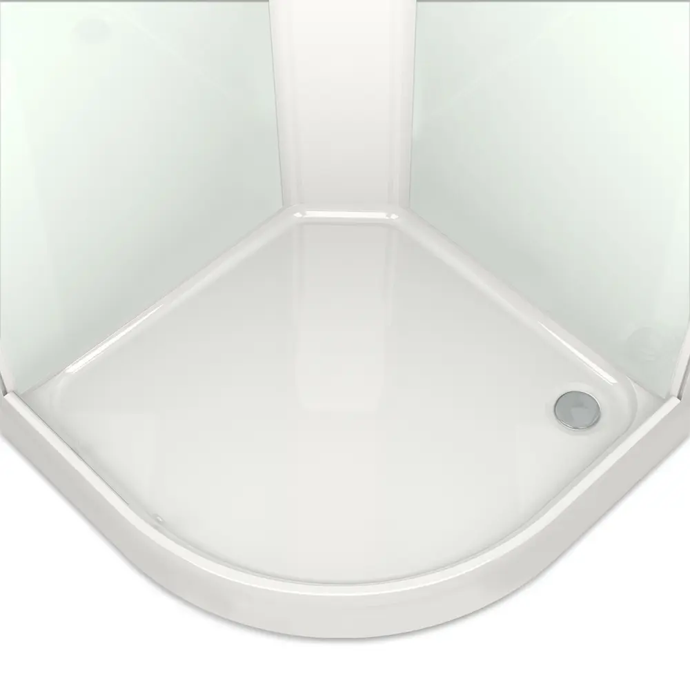 Фото 3 Душевая кабина Domani-Spa Delight Slim 110 DS01DS110LWCl10 100x100x218 см гидромассаж 1/4 круга низкий поддон, белые стенки, прозрачное стекло Фото 3 Душевая кабина Domani-Spa Delight Slim 110 DS01DS110LWCl10 100x100x218 см гидромассаж 1/4 круга низкий поддон, белые стенки, прозрачное стекло