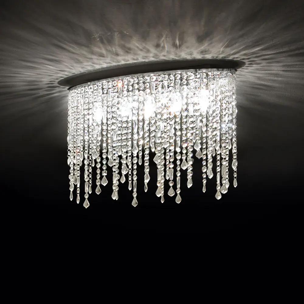 Фото 2 Светильник настенно-потолочный Ideal lux Rain 008370 3 лампы 10 м² цвет прозрачный хромированный блестящий Фото 2 Светильник настенно-потолочный Ideal lux Rain 008370 3 лампы 10 м² цвет прозрачный хромированный блестящий