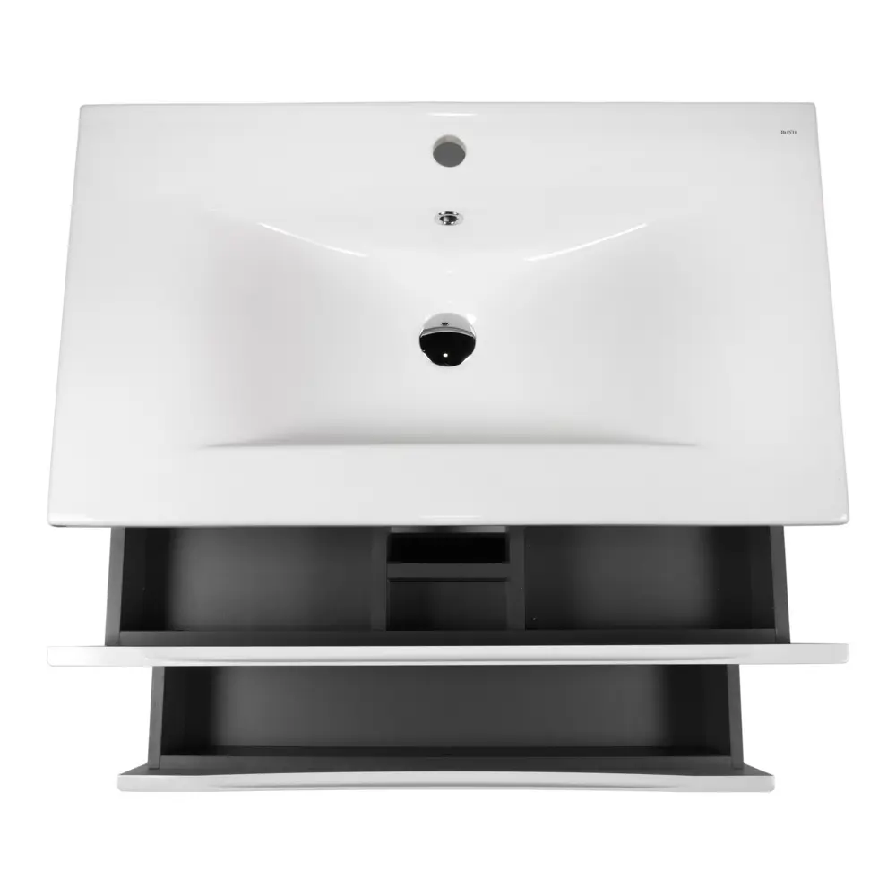 Фото 6 Тумба для ванной Bond Wave T01800-S05W подвесная 80см белая с белой раковиной S05-800 Фото 6 Тумба для ванной Bond Wave T01800-S05W подвесная 80см белая с белой раковиной S05-800