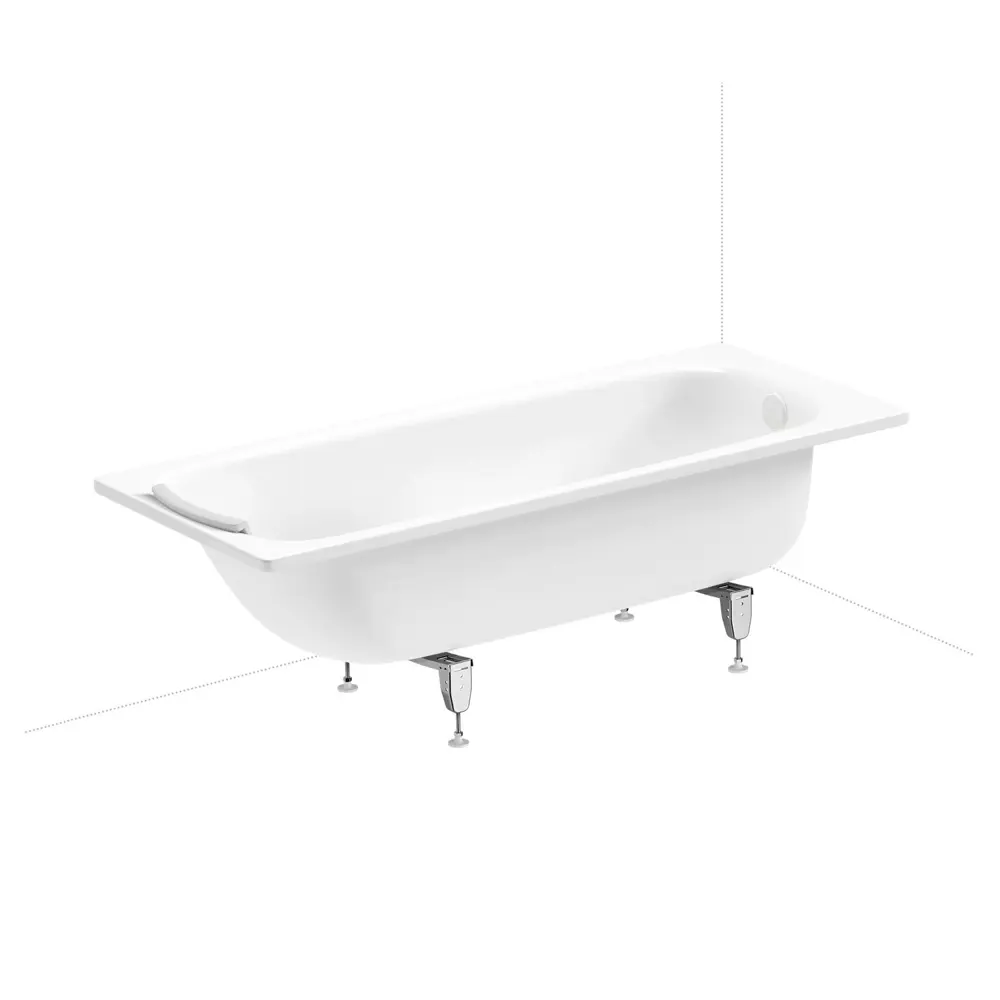 Фото 2 Ванна Sanitana BLB Universal 20220742R прямоугольная сталь 170x75 см с напольным унитазом Фото 2 Ванна Sanitana BLB Universal 20220742R прямоугольная сталь 170x75 см с напольным унитазом