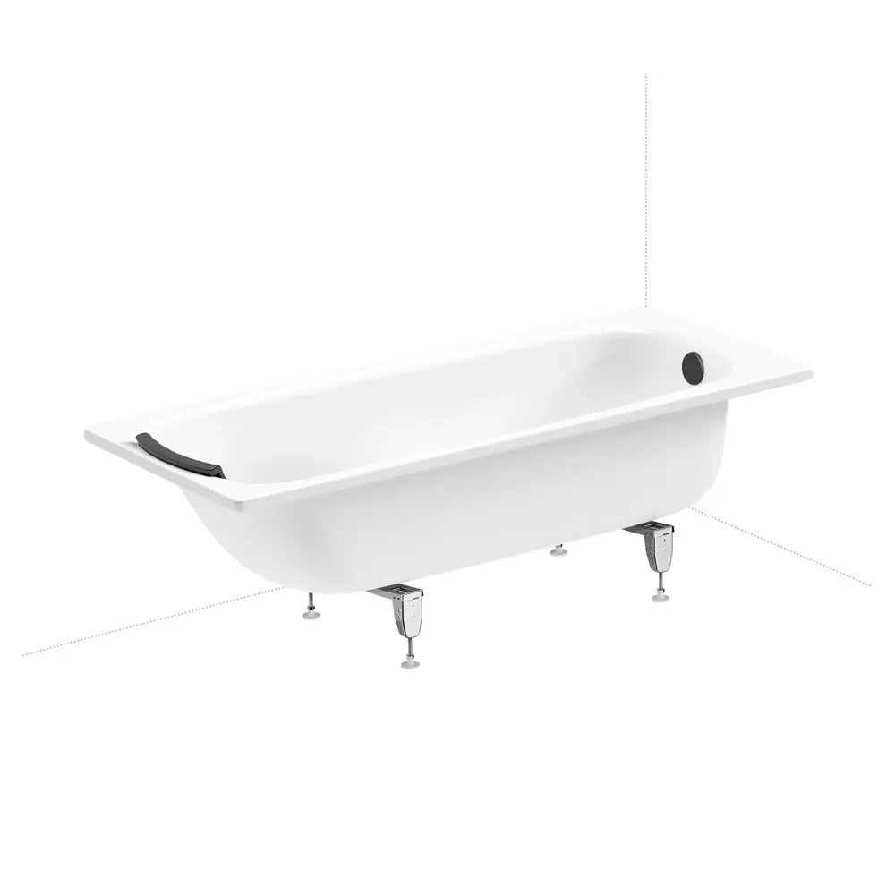 Фото 2 Ванна Sanitana BLB Universal 20220727R прямоугольная сталь 170x70 см с напольным унитазом Фото 2 Ванна Sanitana BLB Universal 20220727R прямоугольная сталь 170x70 см с напольным унитазом