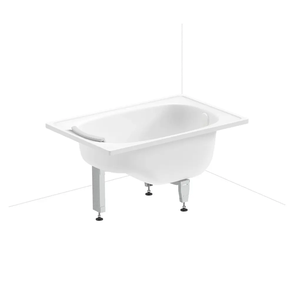 Фото 2 Ванна Sanitana BLB Europa Mini 20220550R прямоугольная сталь 105x70 см с напольным унитазом Фото 2 Ванна Sanitana BLB Europa Mini 20220550R прямоугольная сталь 105x70 см с напольным унитазом