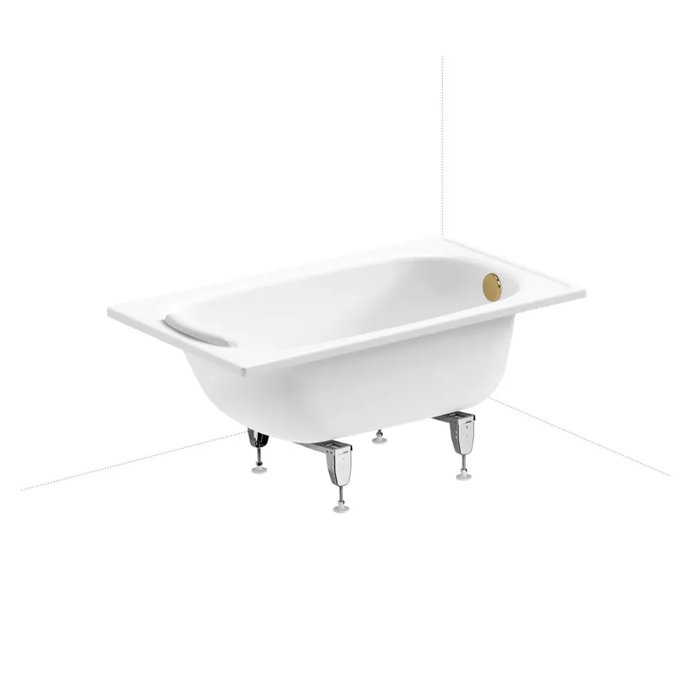 Фото 2 Ванна Sanitana BLB Europa 20220568R прямоугольная сталь 105x70 см с напольным унитазом Фото 2 Ванна Sanitana BLB Europa 20220568R прямоугольная сталь 105x70 см с напольным унитазом