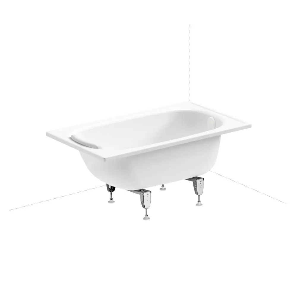 Фото 2 Ванна Sanitana BLB Europa 20220582R прямоугольная сталь 120x70 см с напольным унитазом Фото 2 Ванна Sanitana BLB Europa 20220582R прямоугольная сталь 120x70 см с напольным унитазом