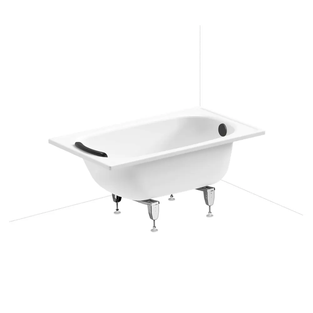 Фото 2 Ванна Sanitana BLB Europa 20220583R прямоугольная сталь 120x70 см с напольным унитазом Фото 2 Ванна Sanitana BLB Europa 20220583R прямоугольная сталь 120x70 см с напольным унитазом