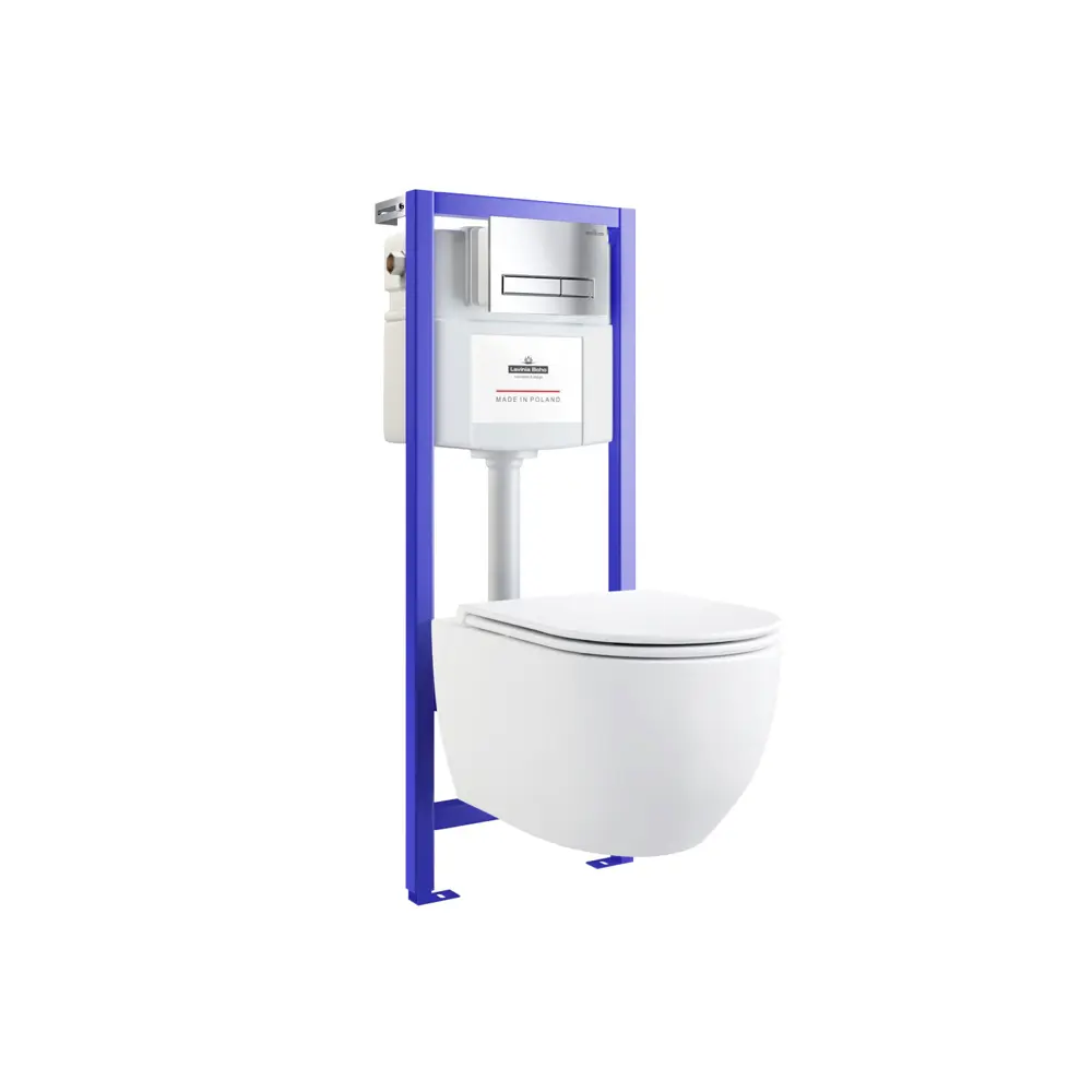 Фото 3 Ванна Sanitana BLB Universal 20220825R прямоугольная сталь 150x70 см с подвесным унитазом и раковиной в комплекте Фото 3 Ванна Sanitana BLB Universal 20220825R прямоугольная сталь 150x70 см с подвесным унитазом и раковиной в комплекте