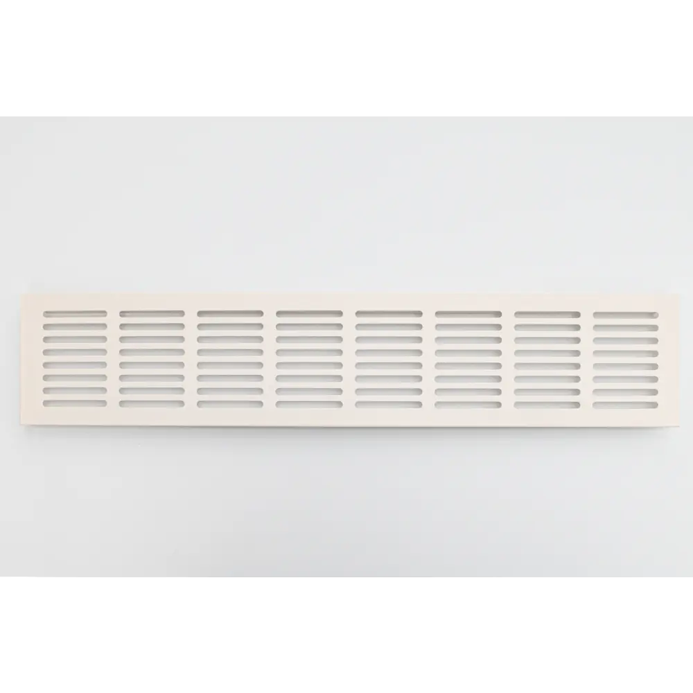 Фото 2 Решетка вентиляционная Шамрай 500x80 мм сталь/алюминий цвет кремовый Фото 2 Решетка вентиляционная Шамрай 500x80 мм сталь/алюминий цвет кремовый