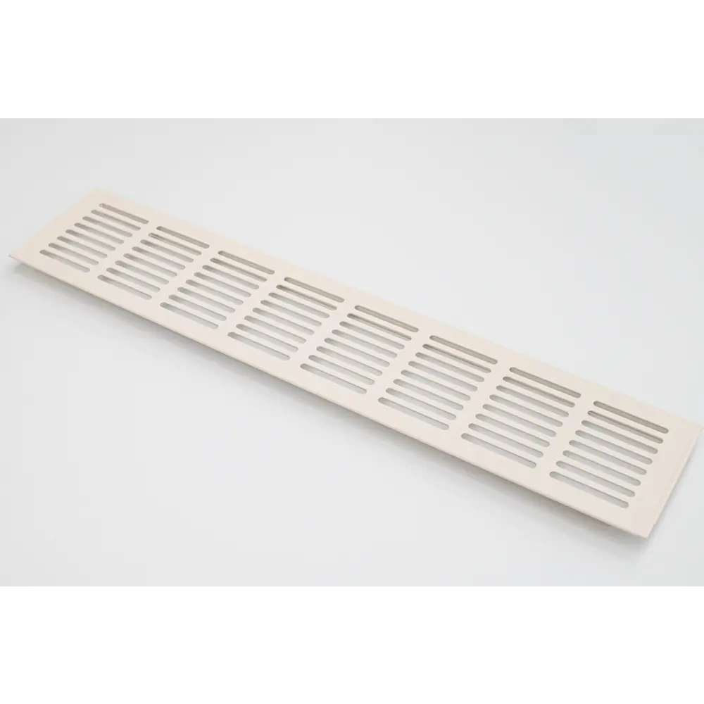 Фото 3 Решетка вентиляционная Шамрай 500x80 мм сталь/алюминий цвет кремовый Фото 3 Решетка вентиляционная Шамрай 500x80 мм сталь/алюминий цвет кремовый