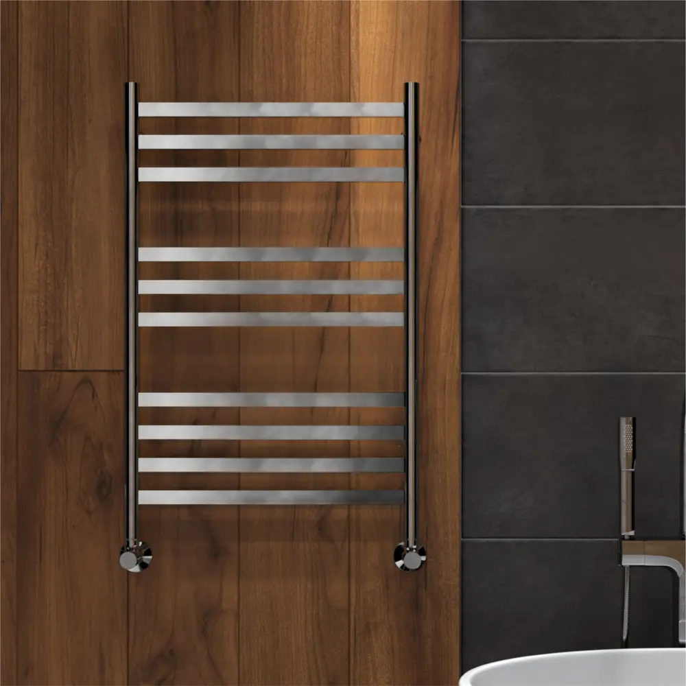 Фото 5 Полотенцесушитель водяной лестница Indigo Slim 53.2x80 см 1/2" нержавеющая сталь цвет хром Фото 5 Полотенцесушитель водяной лестница Indigo Slim 53.2x80 см 1/2" нержавеющая сталь цвет хром