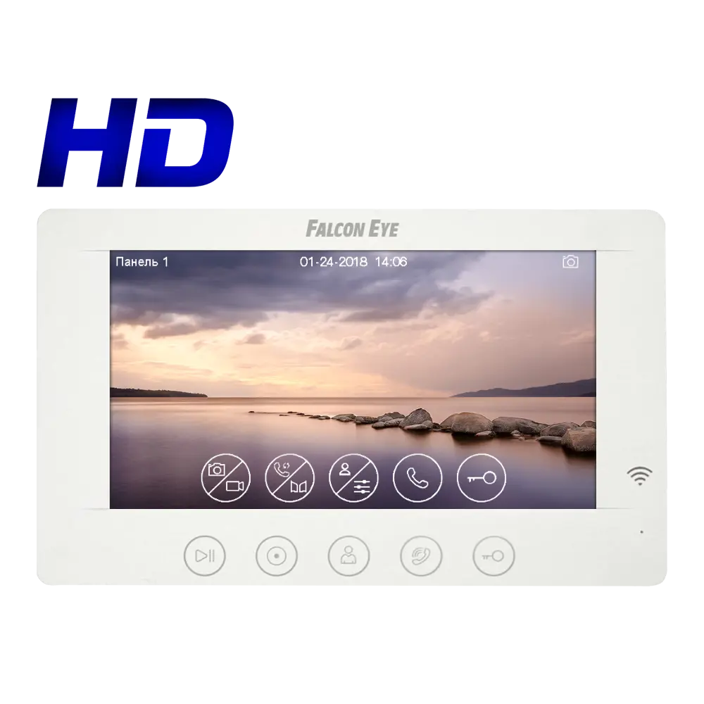 Фото Монитор видеодомофона Falcon Eye Cosmo HD Wi-Fi 7" цвет белый Фото Монитор видеодомофона Falcon Eye Cosmo HD Wi-Fi 7" цвет белый