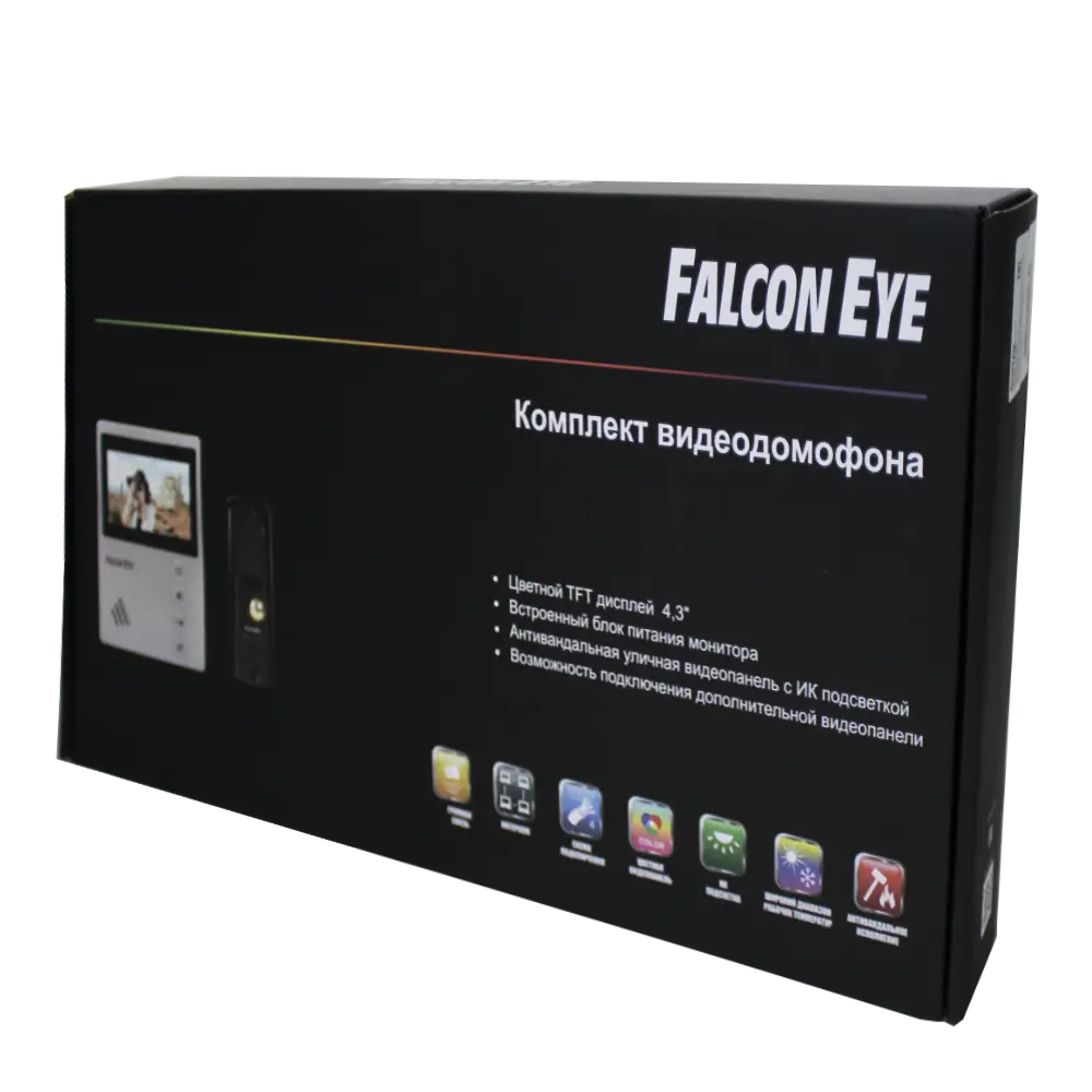 Фото 7 Комплект видеодомофона Falcon Eye KIT- Vista 4.3" цвет белый Фото 7 Комплект видеодомофона Falcon Eye KIT- Vista 4.3" цвет белый