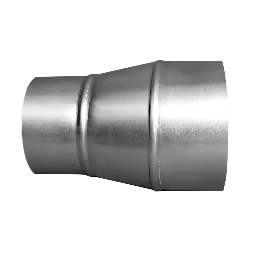 Фото 2 Редуктор для круглых воздуховодов Шамрай D90-/125+ мм оцинкованная сталь Фото 2 Редуктор для круглых воздуховодов Шамрай D90-/125+ мм оцинкованная сталь