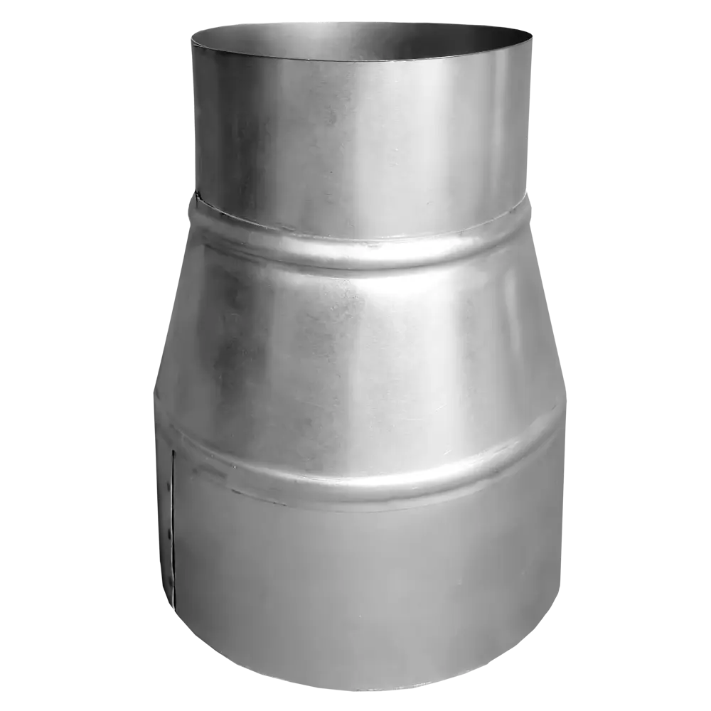 Фото 3 Редуктор для круглых воздуховодов Шамрай D90-/125+ мм оцинкованная сталь Фото 3 Редуктор для круглых воздуховодов Шамрай D90-/125+ мм оцинкованная сталь