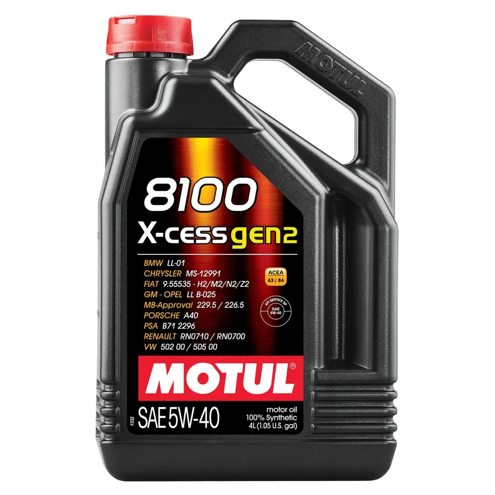 Фото Моторное масло синтетическое Motul 8100 X-cess GEN2 5W40 4 л Фото Моторное масло синтетическое Motul 8100 X-cess GEN2 5W40 4 л