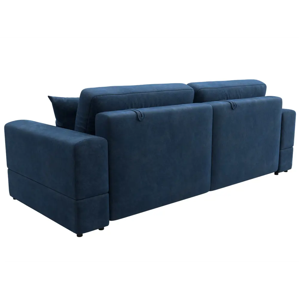 Фото 5 Диван раскладной Лига диванов Лига-055 НПБ 246x108x92 см велюр цвет brut 11 синий