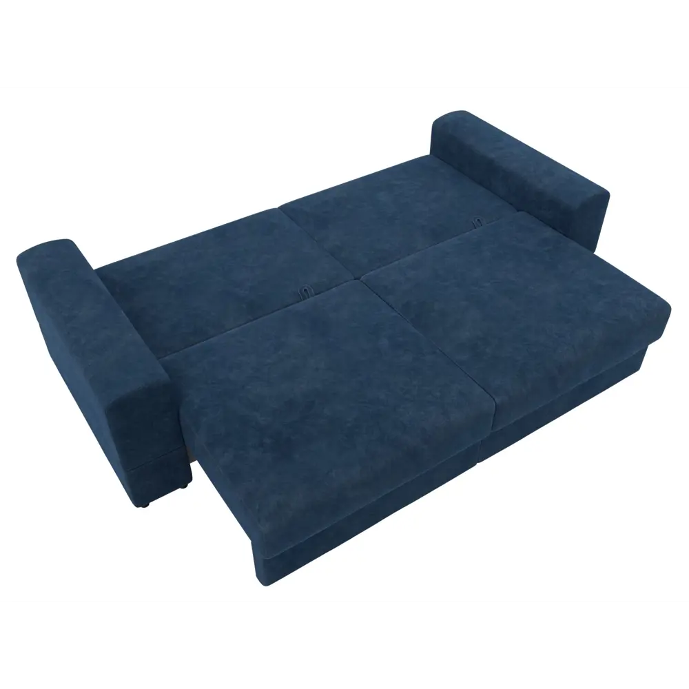 Фото 9 Диван раскладной Лига диванов Лига-055 НПБ 246x108x92 см велюр цвет brut 11 синий