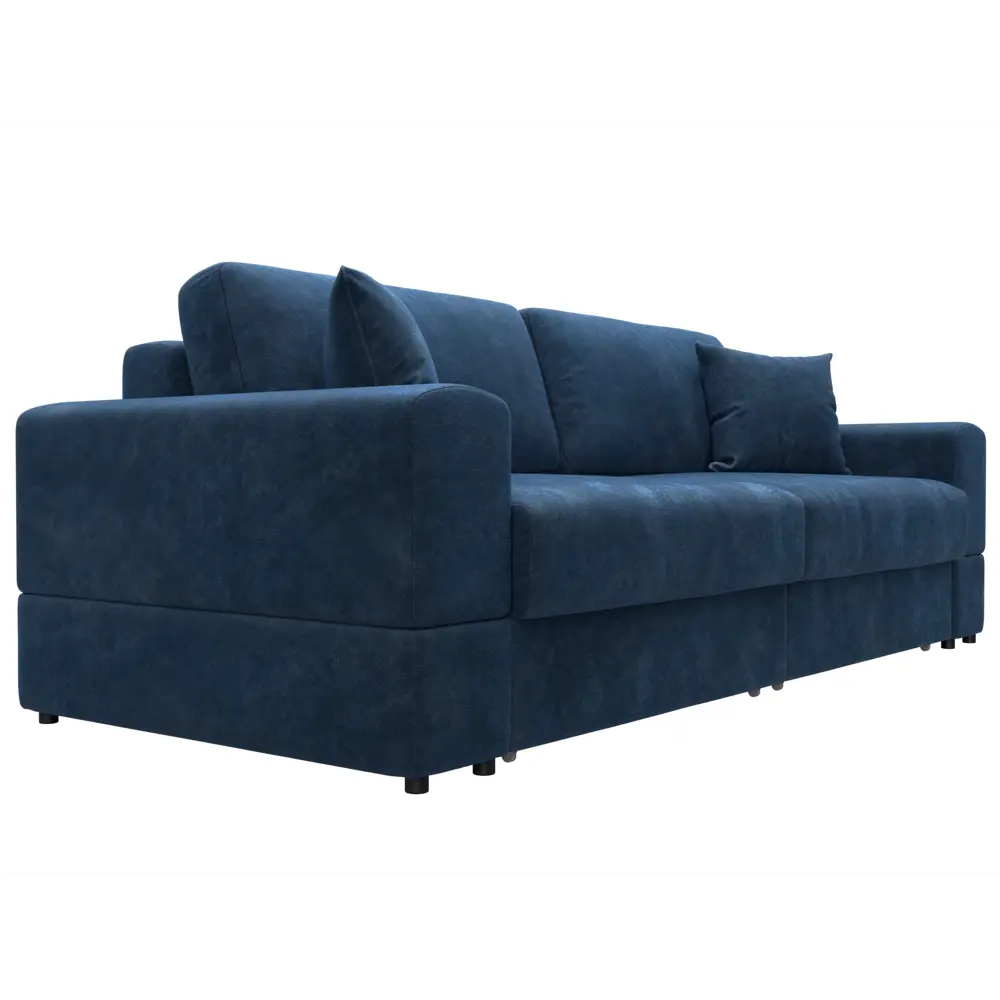 Фото 3 Диван раскладной Лига диванов Лига-055 НПБ 246x108x92 см велюр цвет brut 11 синий