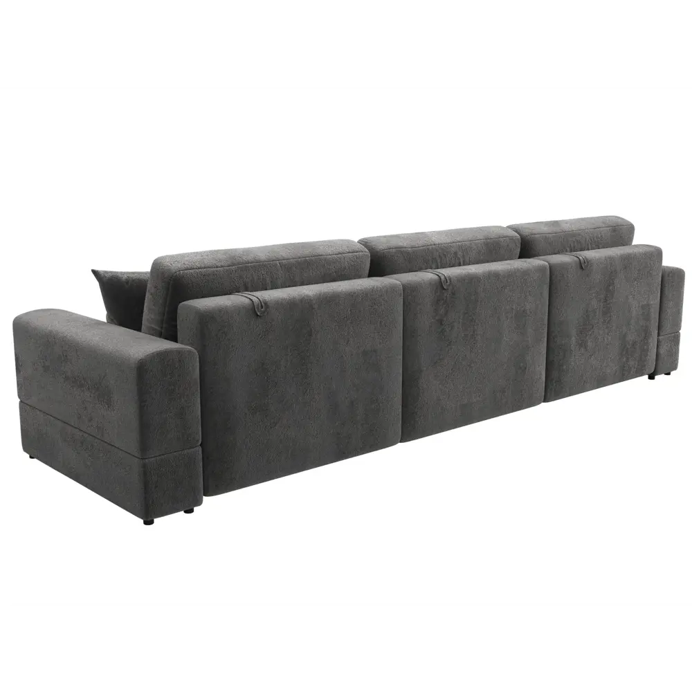 Фото 5 Диван раскладной Лига диванов Лига-055 НПБ Лонг 345x108x92 см велюр цвет tower 10 серый Фото 5 Диван раскладной Лига диванов Лига-055 НПБ Лонг 345x108x92 см велюр цвет tower 10 серый