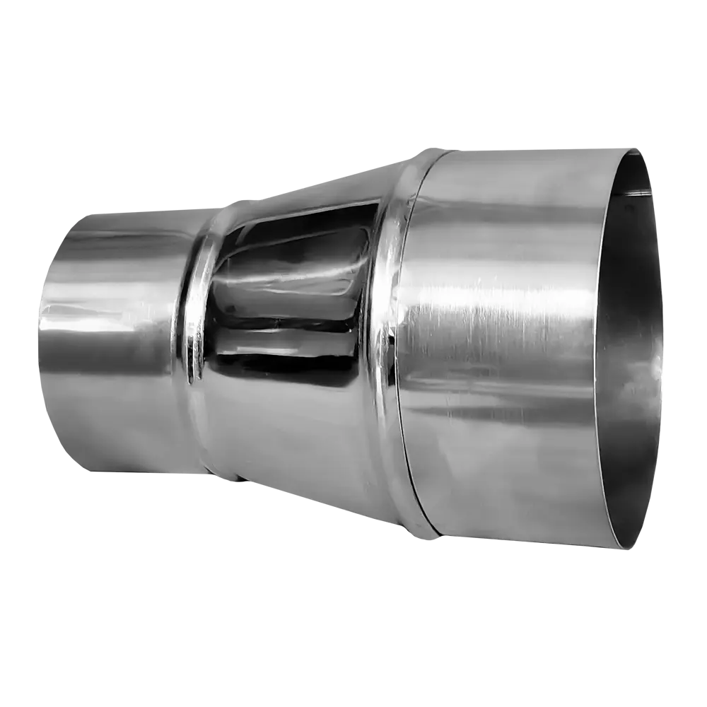 Фото 4 Редуктор для круглых воздуховодов Шамрай D80/100 мм нержавеющая сталь Фото 4 Редуктор для круглых воздуховодов Шамрай D80/100 мм нержавеющая сталь