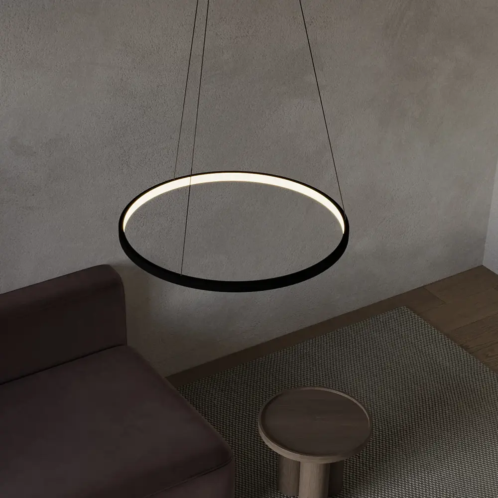 Фото 5 Люстра подвесная светодиодная Newlamp Morsetti 205102 9 м² нейтральный белый свет цвет черный Фото 5 Люстра подвесная светодиодная Newlamp Morsetti 205102 9 м² нейтральный белый свет цвет черный