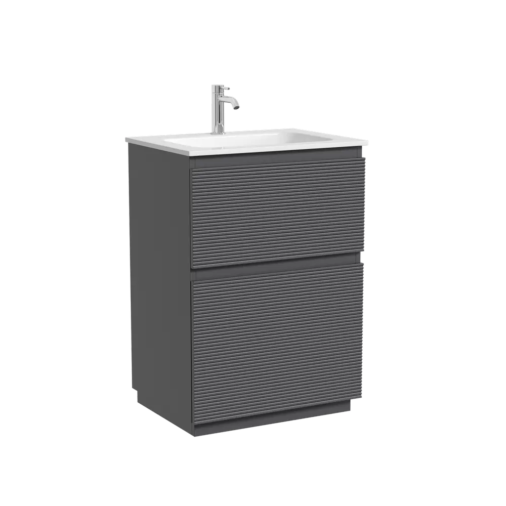 Фото Тумба под раковину напольная Sancos FL60FGS 59см цвет grey soft Фото Тумба под раковину напольная Sancos FL60FGS 59см цвет grey soft